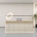 Warm Minimalist Reception Desk - Maoters thumbnail 1