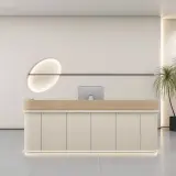 Warm Minimalist Reception Desk - Maoters thumbnail 1