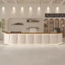 Modern Cream Tone Bistro & Reception Desk thumbnail 1
