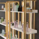 Minimalist Lighted Display Shelf for Beauty Salon thumbnail 11
