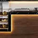 Modern Café Wood Reception Desk - Maoters thumbnail 8