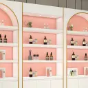 Arched Makeup Display Cabinet with Shelving Unit thumbnail 10