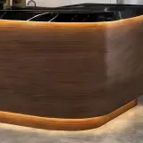 Modern Café Wood Reception Desk - Maoters thumbnail 10