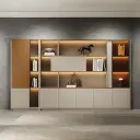 Combined File Cabinet with Open Shelves - Maoters thumbnail 1