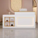 Lighted Reception Desk for Beauty Shops - Maoters thumbnail 2