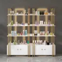 Minimalist Lighted Display Shelf for Beauty Salon thumbnail 2