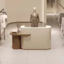 Curved Reception Desk for Clothing Shops - Maoters thumbnail 3
