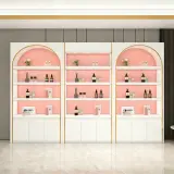 Arched Makeup Display Cabinet with Shelving Unit thumbnail 3
