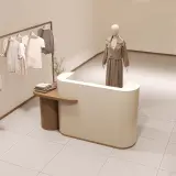 Curved Reception Desk for Clothing Shops - Maoters thumbnail 4
