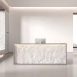 Stone Texture Reception Desk for Offices - Maoters thumbnail 1