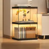 Luxury Modular Storage Cabinet with Grid Shelves thumbnail 1