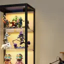 Dustproof Glass Showcase with Lock for Home thumbnail 11