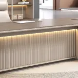 Modern Luxury Executive Desk High Gloss Painted Office thumbnail 8