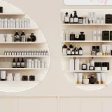 Curved Multi-Tier Display Cabinet for Salon thumbnail 11