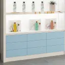 Minimalist Glossy Skincare Display Showcase thumbnail 11