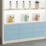 Minimalist Glossy Skincare Display Showcase thumbnail 11