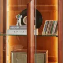 Retro Glass Display Cabinet for Living Room thumbnail 9