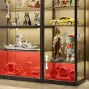 Dustproof Glass Showcase with Lock for Home thumbnail 12