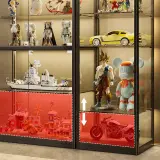 Dustproof Glass Showcase with Lock for Home thumbnail 12