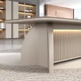 Modern Luxury Executive Desk High Gloss Painted Office thumbnail 9