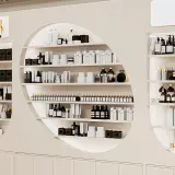 Curved Multi-Tier Display Cabinet for Salon thumbnail 12