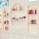 Beauty Salon Lacquer Cosmetic Display Cabinet thumbnail 11
