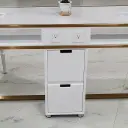 Modern Marble Manicure Desk with Vacuum Drawers thumbnail 11