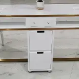 Modern Marble Manicure Desk with Vacuum Drawers thumbnail 11