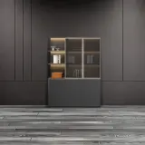 Stylish Office Storage Cabinet Bookcase Divider thumbnail 1