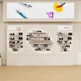 Curved Multi-Tier Display Cabinet for Salon thumbnail 2