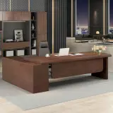 Office Wood L-Shape Executive Desk - Maoters thumbnail 2