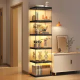 Luxury Modular Storage Cabinet with Grid Shelves thumbnail 2