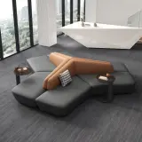 Durable Leather Sofa with Comfortable Seating thumbnail 3