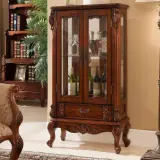 European Double-Door Glass Cabinet for Living Room thumbnail 2