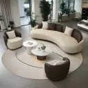 Modern Minimalist Curved Sofa for Hospitality thumbnail 2