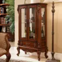 European Double-Door Glass Cabinet for Living Room thumbnail 3