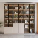 Modern Light Luxury Glass Display Cabinet thumbnail 3