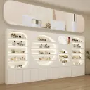 Professional Lacquer Display Cabinet for Skincare Retail thumbnail 3