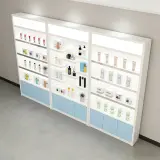 Minimalist Glossy Skincare Display Showcase thumbnail 3