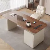 Retro Corner Desk Modern Light Luxury Desk - Maoters thumbnail 3