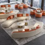Curved Reception Sofas Modern Ergonomic Seating thumbnail 3