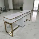 Modern Marble Manicure Desk with Vacuum Drawers thumbnail 2
