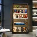 Dustproof Glass Showcase with Lock for Home thumbnail 4