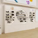 Curved Multi-Tier Display Cabinet for Salon thumbnail 4