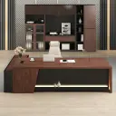 Modern Workspace L-Shape Executive Desk - Maoters thumbnail 2