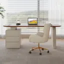 Retro Corner Desk Modern Light Luxury Desk - Maoters thumbnail 4