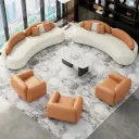 Commercial Curved Sofa Combination for Reception thumbnail 4