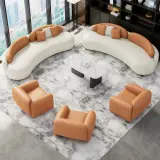Commercial Curved Sofa Combination for Reception thumbnail 4