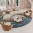 Curved Reception Sofa for Beauty Salon thumbnail 4