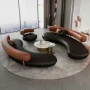 Light Luxury Curved Sofa - Maoters thumbnail 4
